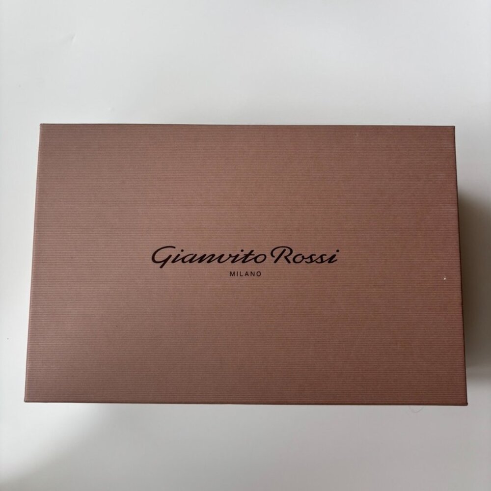 GIANVITO ROSSI Suede Heels tera/brown 105 Full Set- Size 6.5 - Picture 5 of 10